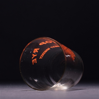 Red Top Rye Pre-Prohibition RED Shot Glass