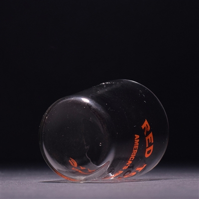 Red Top Rye Pre-Prohibition RED Shot Glass