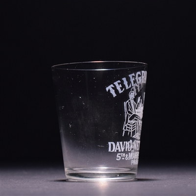 Telegram Rye Pre-Prohibition Etched Shot Glass