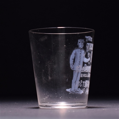 Telegram Rye Pre-Prohibition Etched Shot Glass