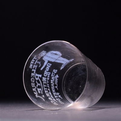 Telegram Rye Pre-Prohibition Etched Shot Glass