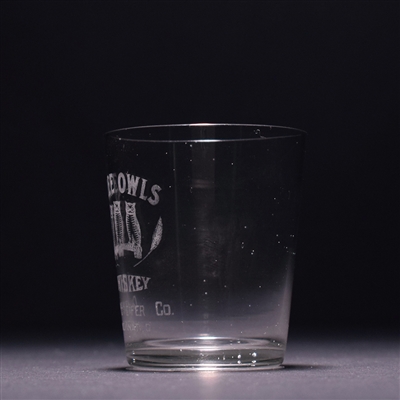 Three Owls Whiskey Pre-Pro Etched Shot Glass