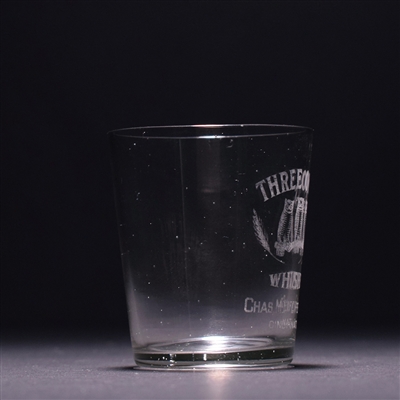 Three Owls Whiskey Pre-Pro Etched Shot Glass