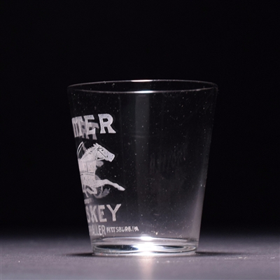 Trotter Whiskey Pre-Prohibition Etched Shot Glass