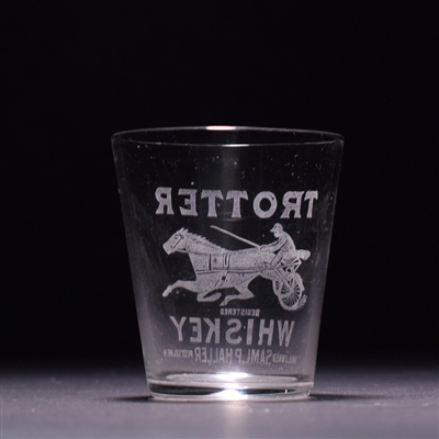 Trotter Whiskey Pre-Prohibition Etched Shot Glass
