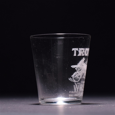 Trotter Whiskey Pre-Prohibition Etched Shot Glass