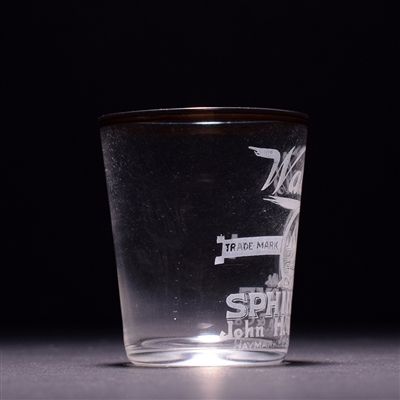 Walsh's Sphinx Rye Pre-Pro Etched Shot Glass