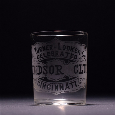 Windsor Club Pre-Prohibition Etched Shot Glass