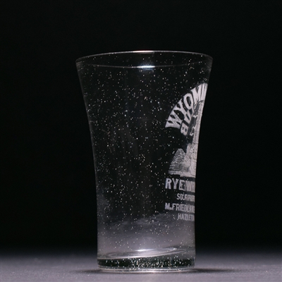 Wyoming Club Whiskey Pre-Pro Etched Glass