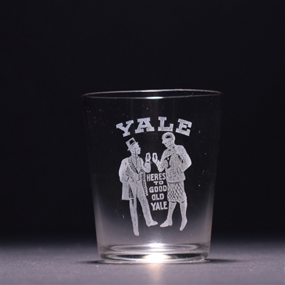 Yale Pre-Prohibition Etched Shot Glass