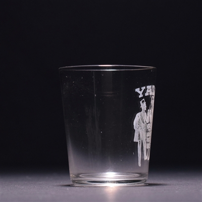 Yale Pre-Prohibition Etched Shot Glass