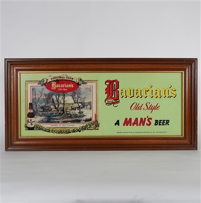 Bavarians Old Style Mans Beer Sign Covington KY