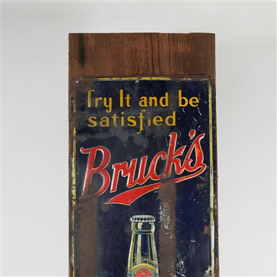 Brucks Beer Tin Sign Bruckmann Cincinnati