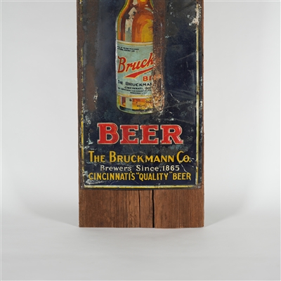 Brucks Beer Tin Sign Bruckmann Cincinnati