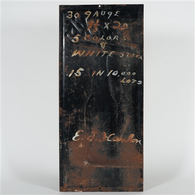 Brucks Beverage Prohibition Tin Advertising Sign