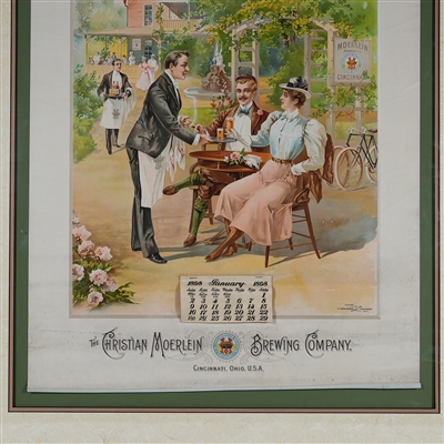 Moerlein High Country Scene 1898 Chromolithograph