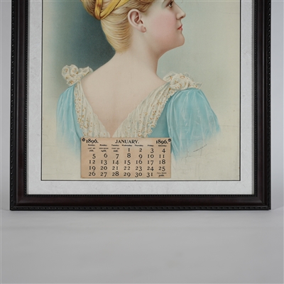 Schaller Bros Main St. Brewery Cincinnati 1896 Calendar Litho