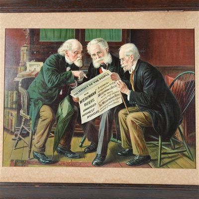 Wiedemann Beer Pre-prohibition Advertising Chromolithograph