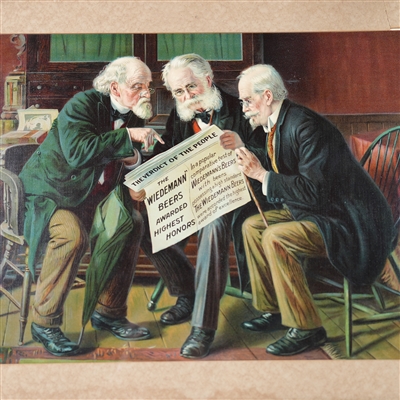 Wiedemann Beer Pre-prohibition Advertising Chromolithograph