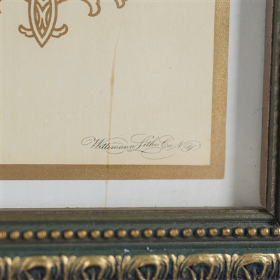 M Hommel Champagnes Chromolithograph Sandusky Ohio