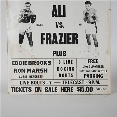 Ali vs Frazier Eagle Ballroom Boxing Sept 30 1975 Poster
