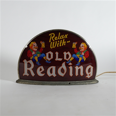 Old Reading Gillco Taxi Dome Cab Light Illuminated Sign