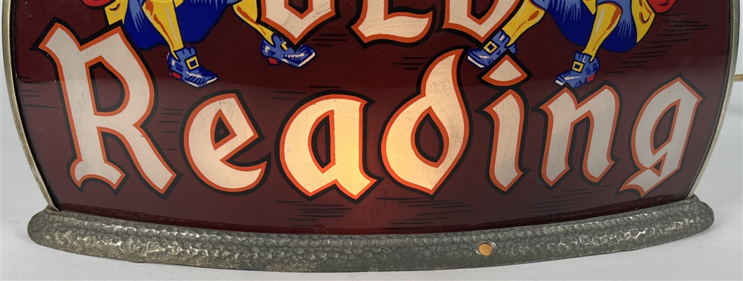 Old Reading Gillco Taxi Dome Cab Light Illuminated Sign