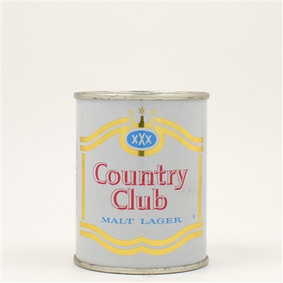 Country Club Malt LAGER 8 Ounce Flat Top PEARL 240-38