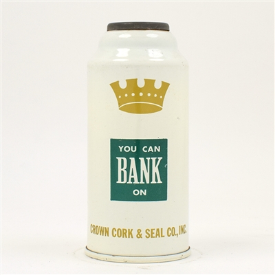 Crown Cork and Seal Promotional Aerosol Style Spraytainer Bank Can
