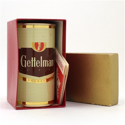 Gettelman Beer Bank Lid Flat Top Complete Holiday Gift Pack 69-6