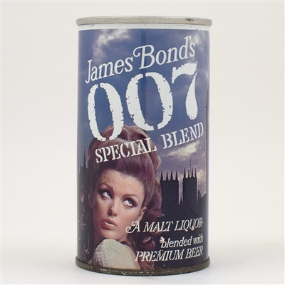 James Bond 007 Malt Liquor Pull Tab Parliament-St Paul RARE WHITE STRIPE 82-39