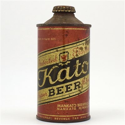 Kato Beer Cone Top 4 PERCENT ALCOHOL RARE UNLISTED