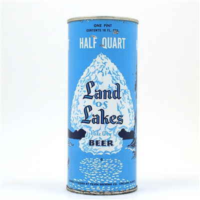 Land Of Lakes Beer 16 Ounce Flat Top 232-1