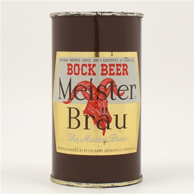 Meister Brau Bock Flat Top SUPERB RARE CLEAN 99-1