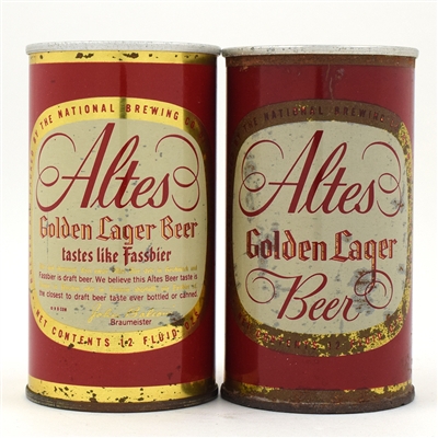 Altes Beer Cans Lot of 2 Different