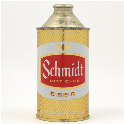 Schmidt Beer Cone Top DNCMT 4 PERCENT IMPOSSIBLY CLEAN UNLISTED
