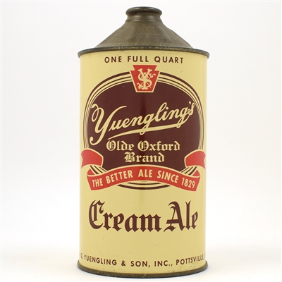 Yuengling Ale Quart Cone Top RARE BEST WE HAVE SEEN ACTUAL 221-3