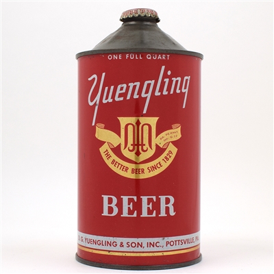 Yuengling Beer Quart Cone Top NON-IRTP SCARCE THIS CLEAN ACTUAL 221-5