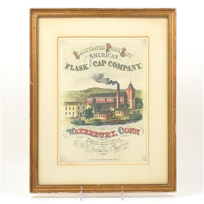American Flask And Cap Company Pre-Pro Illustrated Price List HAND COLORED