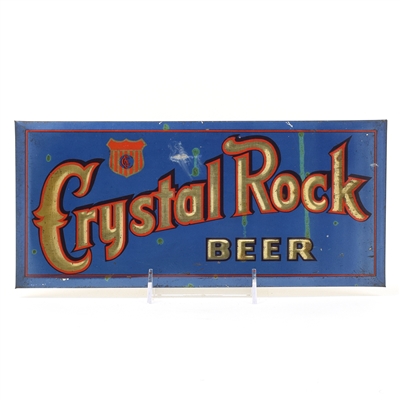 Crystal Rock Beer 1930s Tin Over Cardboard Sign
