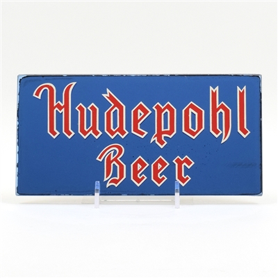 Hudepohl 1930s Small Mirrored Glass Sign