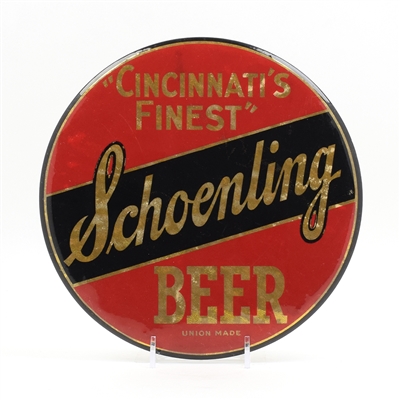 Schoenling Beer 1930s Button Sign
