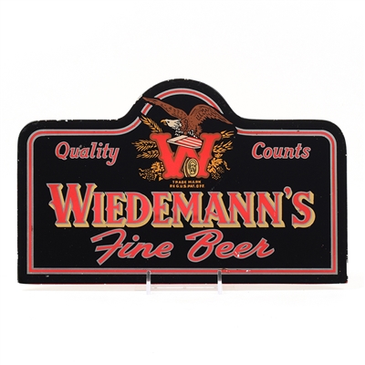 Wiedemanns Beer 1930s Reverse Painted Sign SHARP