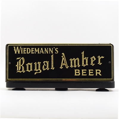 Wiedemanns Royal Amber Beer 1930s Reverse Painted Glass Sign