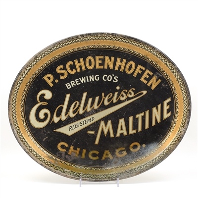 Schoenhofen Edelweiss Maltine Large Pre-prohibition Serving Tray