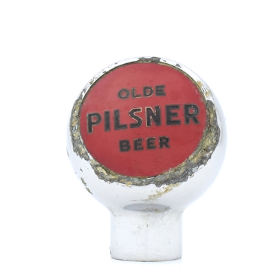 Olde Pilsner Beer Chrome Ball Tap Knob
