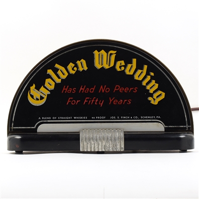 Golden Wedding Whiskey 1930s Price Brothers Taxi Dome Sign
