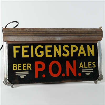 Feigenspan PON Beer Ales Illuminated Etched ROG Sign