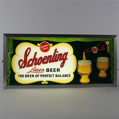 Schoenling Cincinnatis Finest Lager Beer Illuminated Motion Sign
