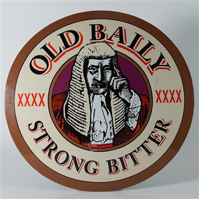 Old Baily Strong Bitter XXXX Convex Porcelain Sign